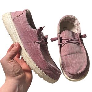 Hey Dude | Wendy Sparkling Rose Pink Slip-on‎ Shoes Women’s Sz 6